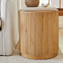 Gabriella Rattan Side Table