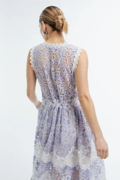Gaia Maxi Dress in Blue