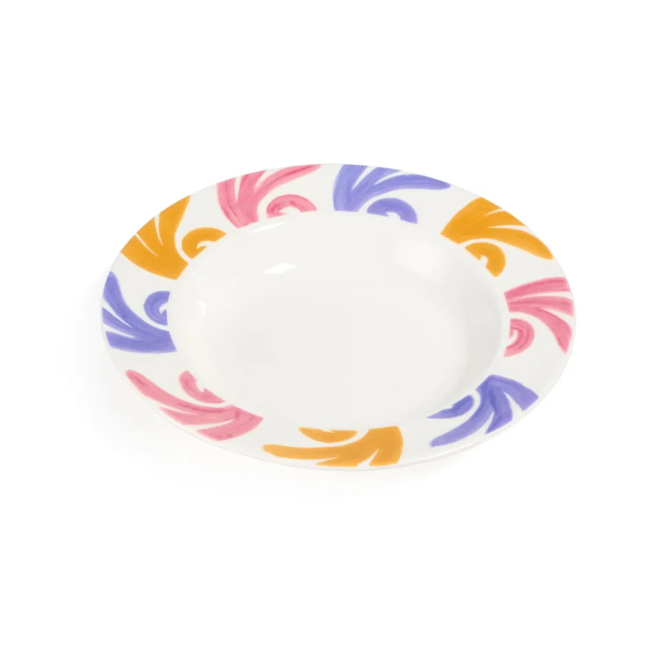 Gaia Purple & Pink Soup Plate