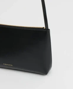 Gaia Shoulder Bag in Black & Flamma
