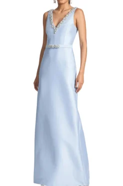 Garda Gown in Glacial Blue