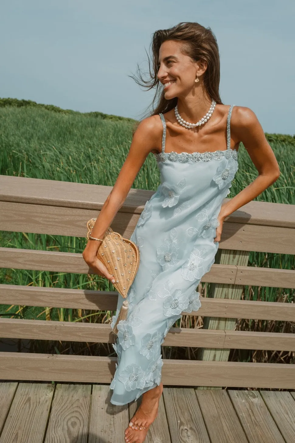 Gardenia Dress in Blue