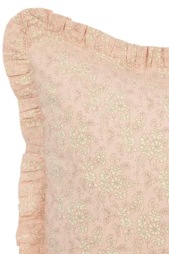 Gathered Edge Pillowcase Made With Liberty Fabric in Capel Pink