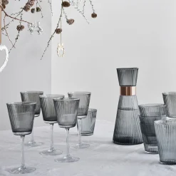 GC Nouveau Water Carafe in Smoke