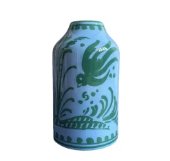 Genie in a Bottle Deco Vase & Bottle in Blue & Teal