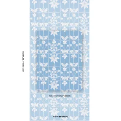 Georgia Wildflowers Wallpaper in Blue