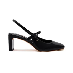 Georgina Pump in Black Patent Leather