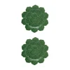 Geranium Charger Plate Green, Set of 2