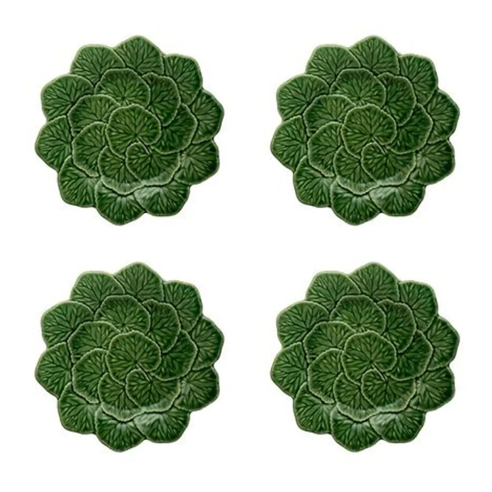 Geranium Dessert Plate 22", Set of 4
