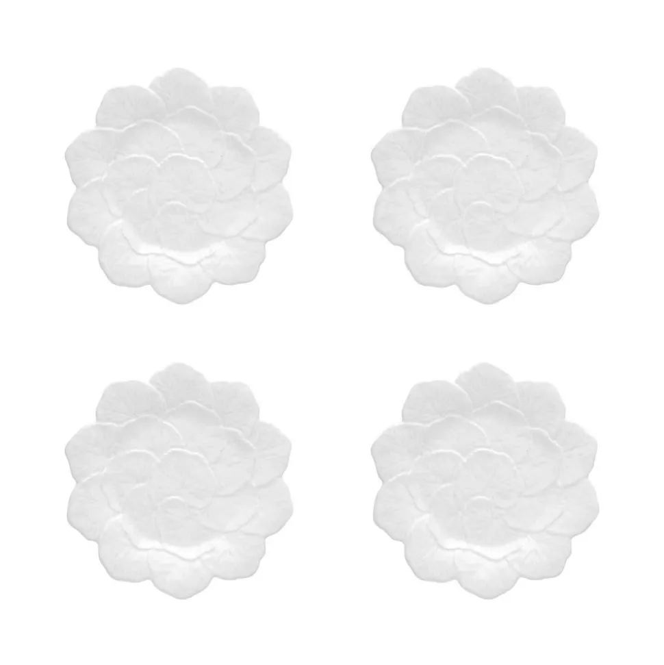 Geranium Dessert Plate 22", Set of 4