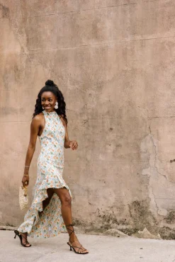 Gerbera Linen Maxi Dress