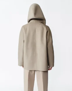 Gia Cashmere Coat in Oatmeal