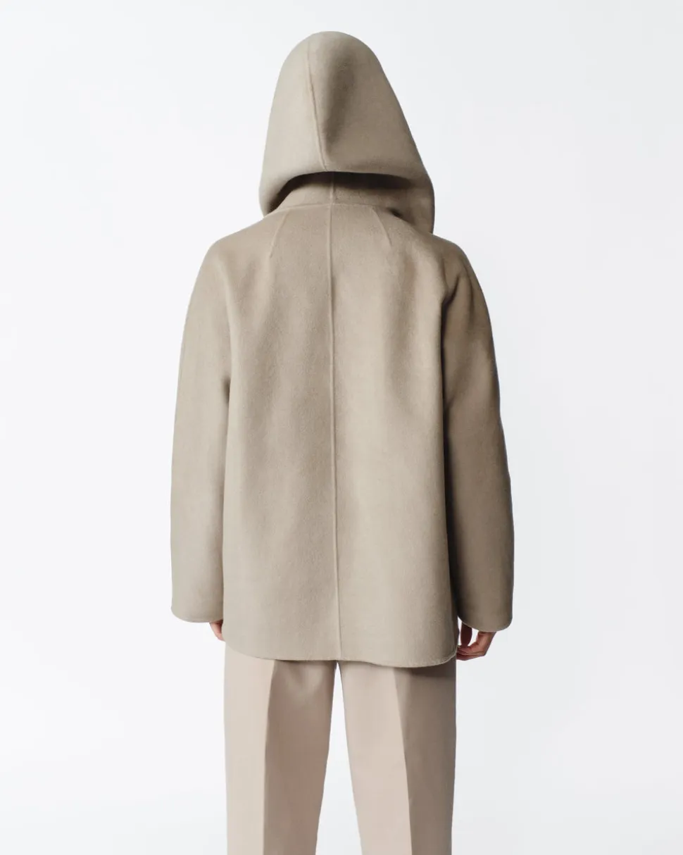 Gia Cashmere Coat in Oatmeal