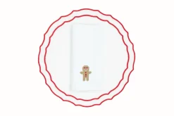 Gingerbread Napkin and Vidro Placemat, Set of 2