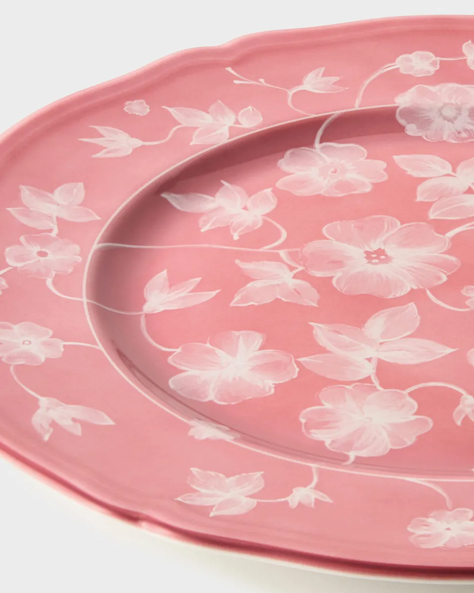 Ginori x Cabana Floral Charge Plate in Pink