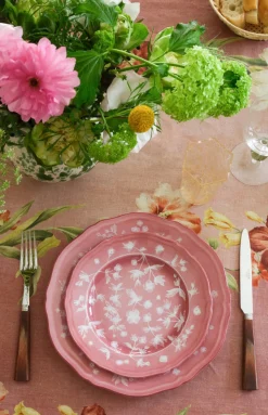 Ginori x Cabana Floral Dessert Plate in Pink