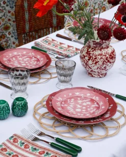 Ginori x Cabana Floral Dessert Plate in Pink