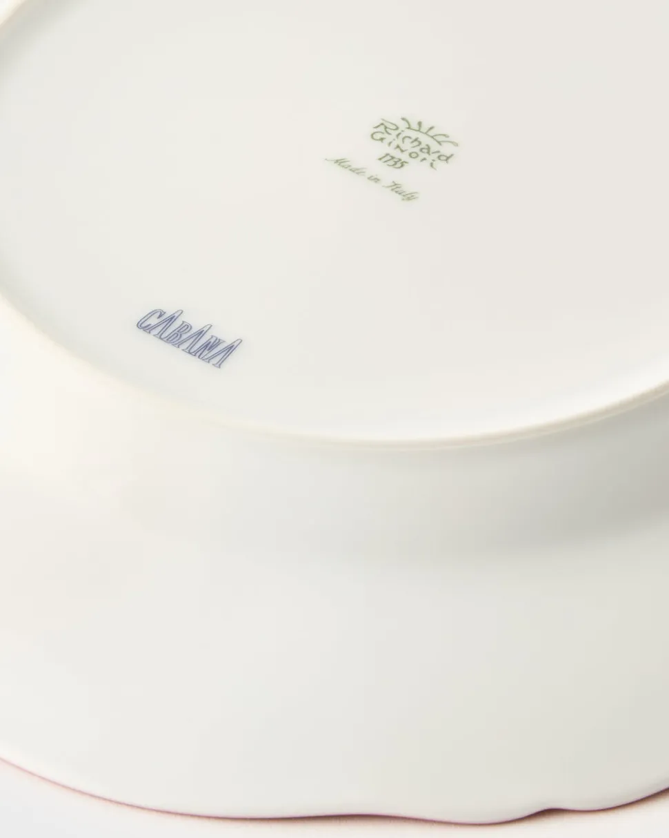 Ginori x Cabana Floral Dessert Plate in Pink