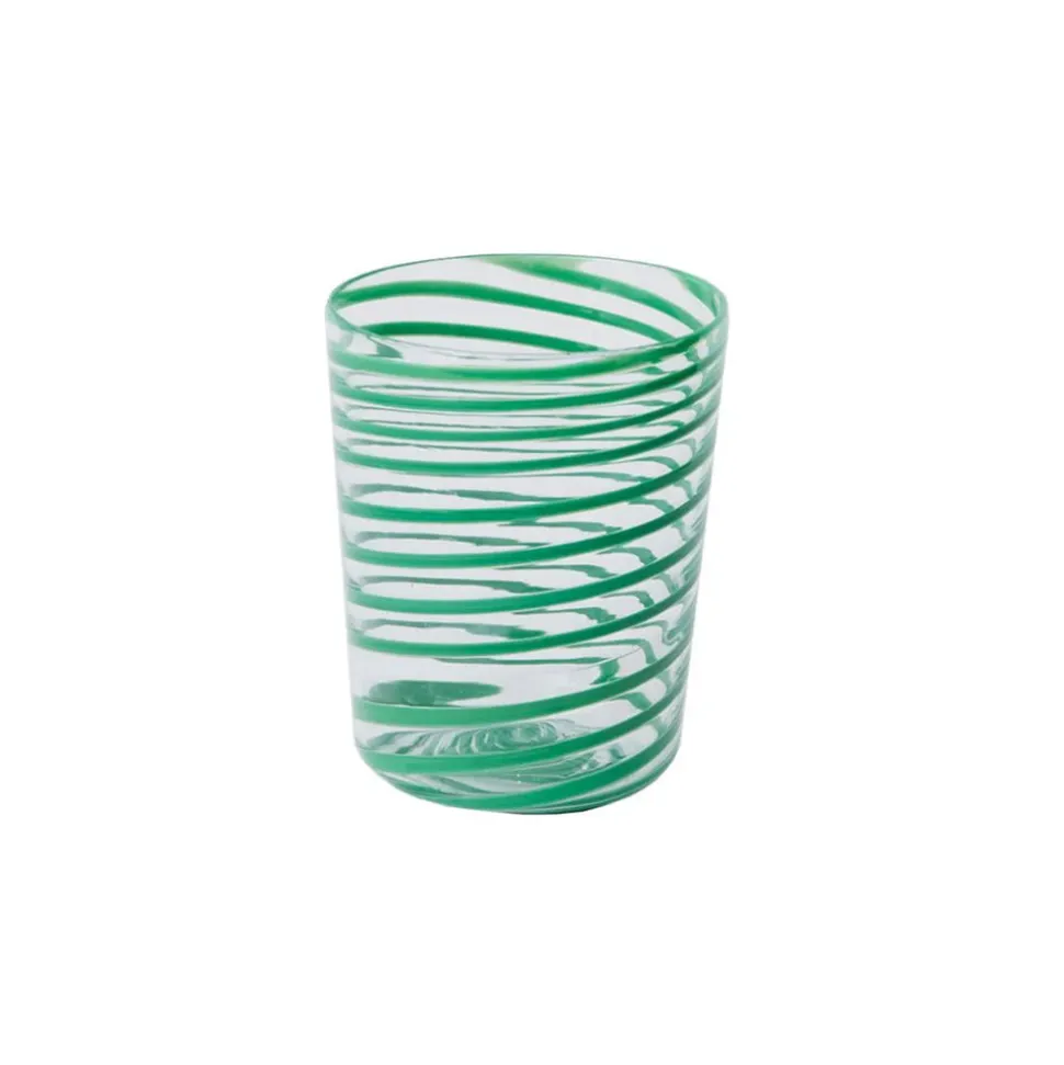 Giravolta Water Glass in Green