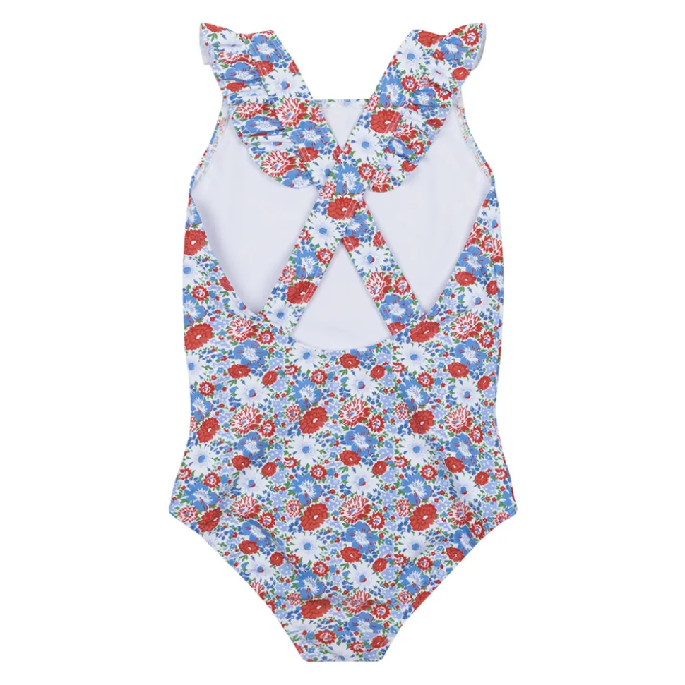Girl’s Americana Blossom Crossover One Piece