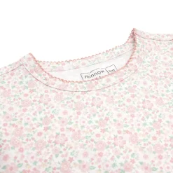 Girls Antique Floral Pima Pajama Set