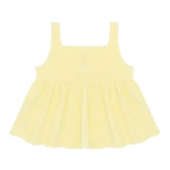 Girls Banana French Terry Button Up Tank