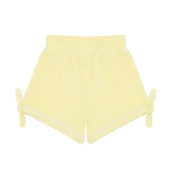 Girls Banana French Terry Tie Knot Shorts