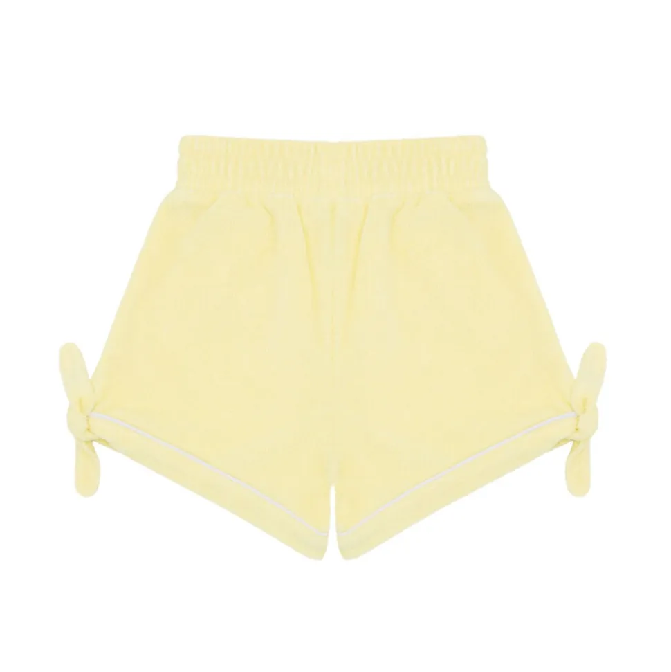 Girls Banana French Terry Tie Knot Shorts