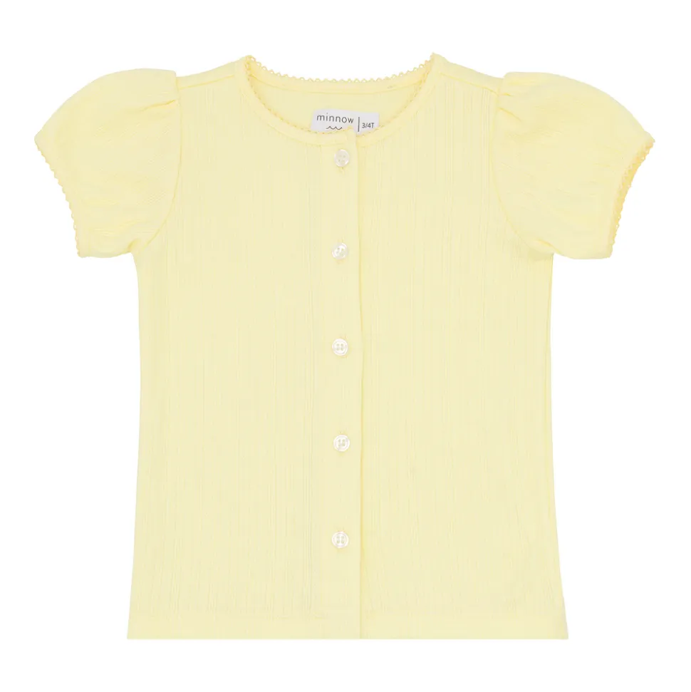 Girls Banana Puff Sleeve Shirt