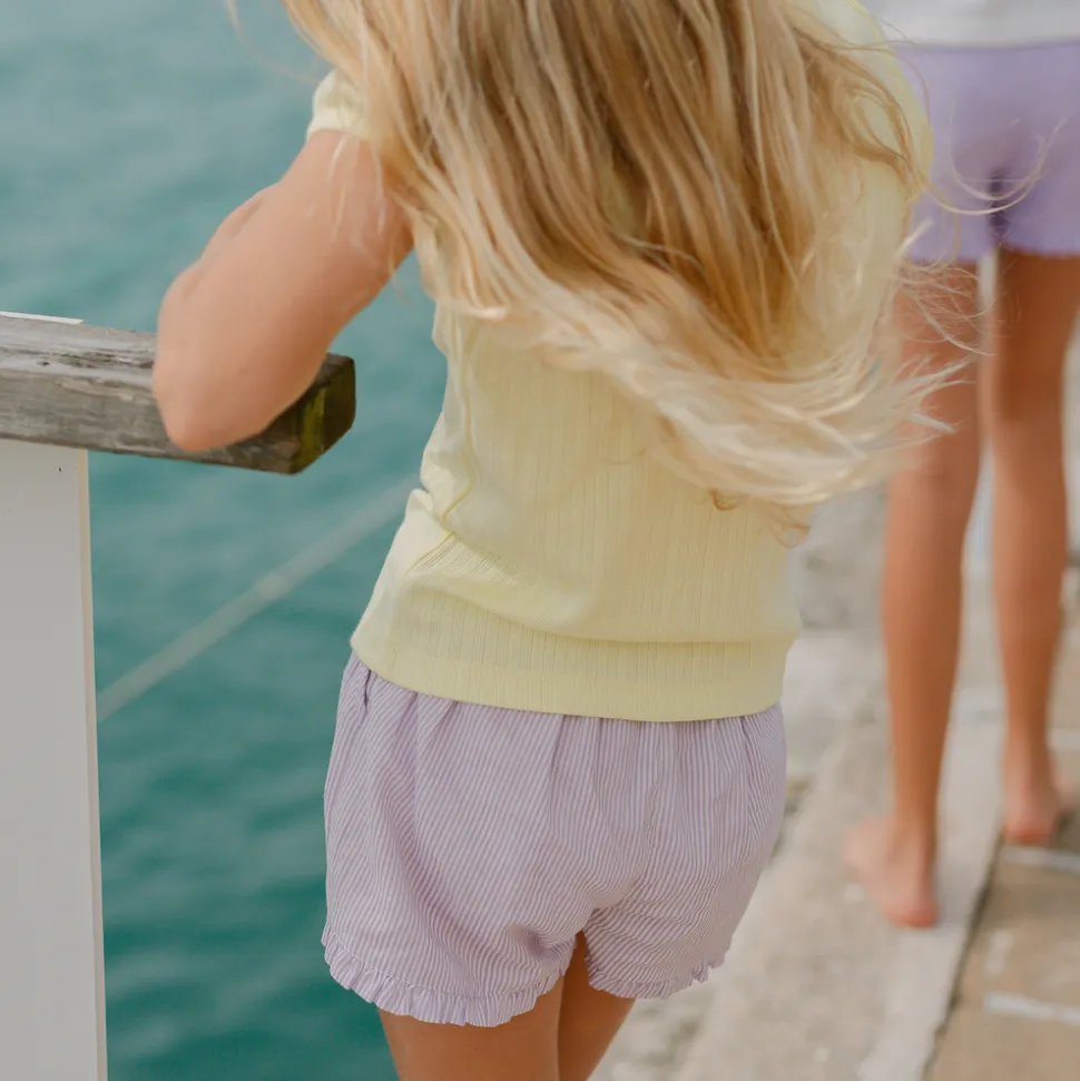 Girls Banana Puff Sleeve Shirt
