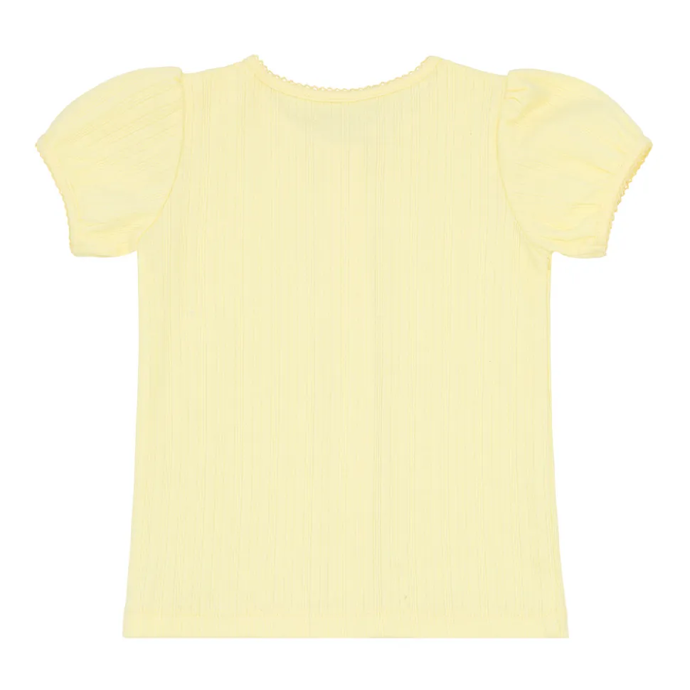 Girls Banana Puff Sleeve Shirt