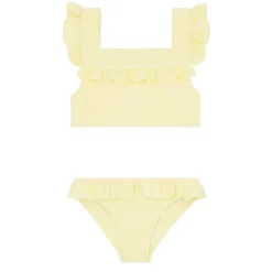 Girls Banana Terry Square Neck Bikini