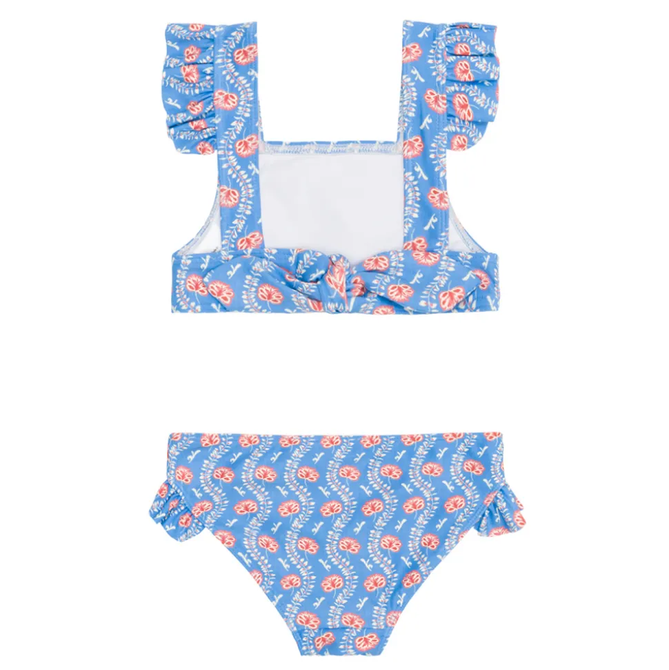Girl’s Blue Primrose Tie Back Bikini