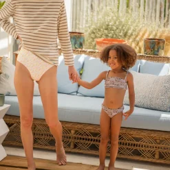 Girls Checker Tree Bandeau Bikini