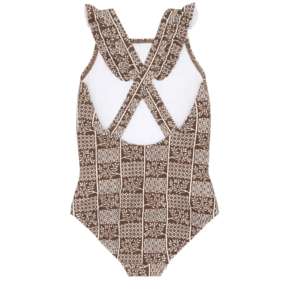 Girls Checker Tree Crossover One Piece