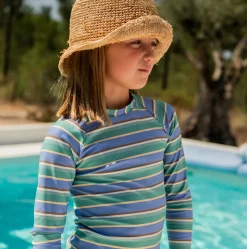 Girls Costa Stripe Rashguard Set