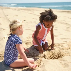 Girls Ditch Plains Daisy Puff Sleeve One Piece