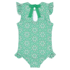 Girls Godwin Ruffle Cap Sleeve Rashguard One Piece