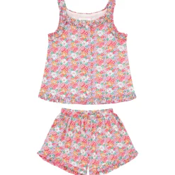 Girls Island Blossom Ruffle Tank And Short Set