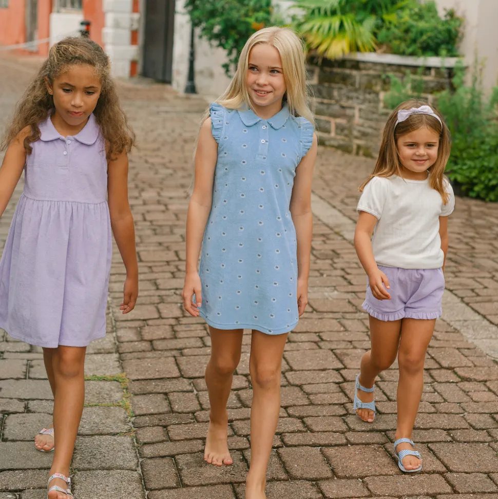 Girls Lavender Breeze French Terry Shorts