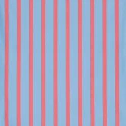 Girls Maritime Stripe Ruffle Collar One Piece