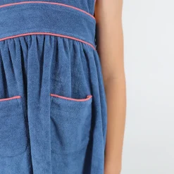 Girl’s Newport Navy French Terry Pinafore Dress