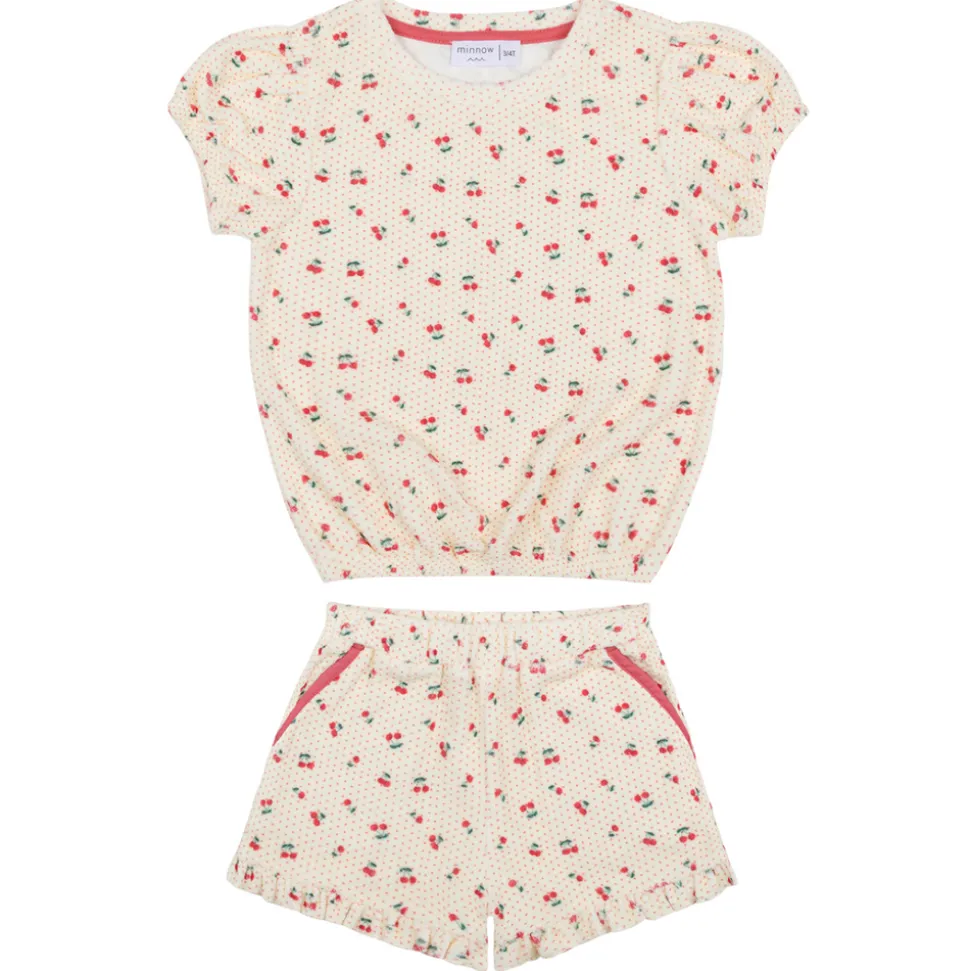 Girl’s Summer Cherries French Terry Top & Short Set