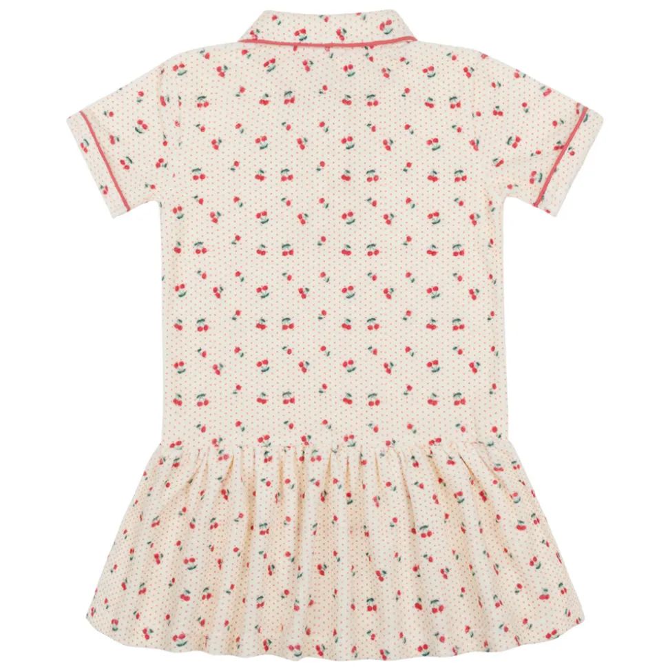 Girl’s Summer Cherries French Terry Dropwaist Tennis Dress