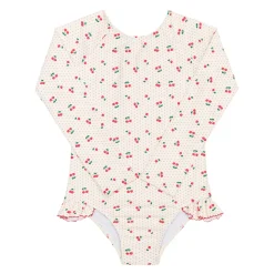 Girl’s Summer Cherries Rashguard One Piece