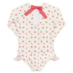 Girl’s Summer Cherries Rashguard One Piece