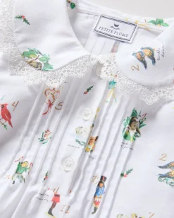 Girl's Twill Lola Nightgown in 12 Days of Christmas