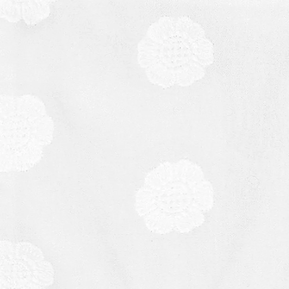 Girls White Square Neck Dress