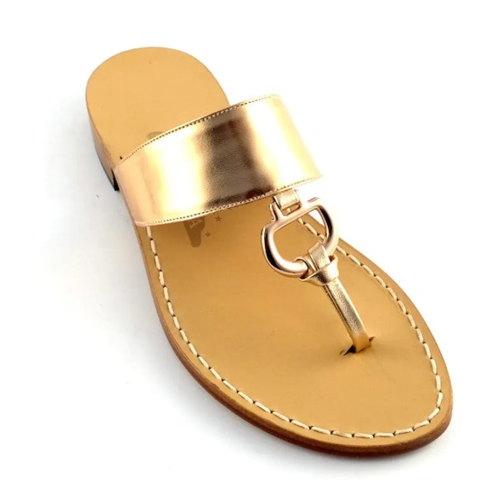 Gisele Leather Thong Sandal