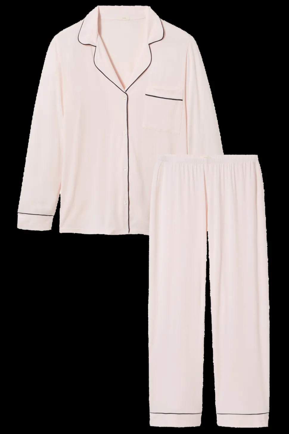 Gisele Long PJ Set in Sorbet/Black